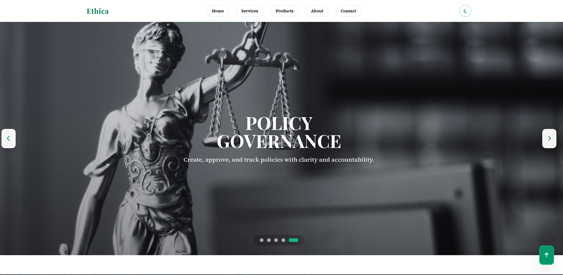 Ethica Compliance LLP desktop view
